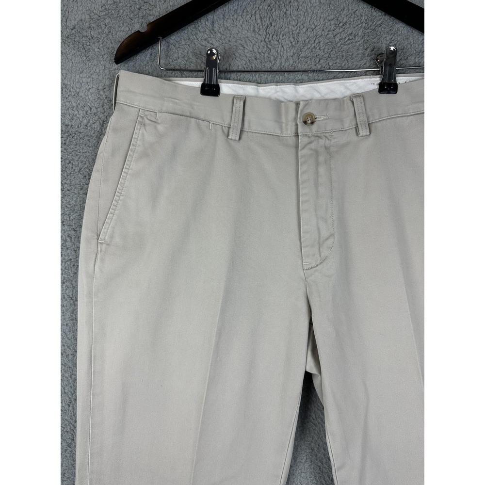 Polo Ralph Lauren Pants Mens 34x32 Beige Classic Fit Chino Dress Cotton Preppy
